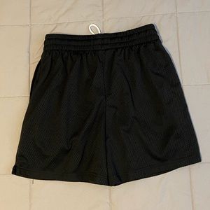 Black basketball shorts